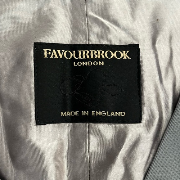 Grey Silver Vest with Pearlescent Buttons - Picture 4 of 7